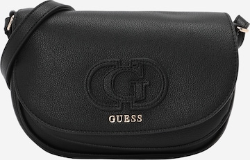 GUESS Taška cez rameno 'CALEBRA CONVERTIBLE XBODY FLAP' - Čierna: predná strana