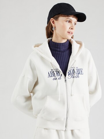 Abercrombie & Fitch Bluza rozpinana w kolorze beżowy: przód