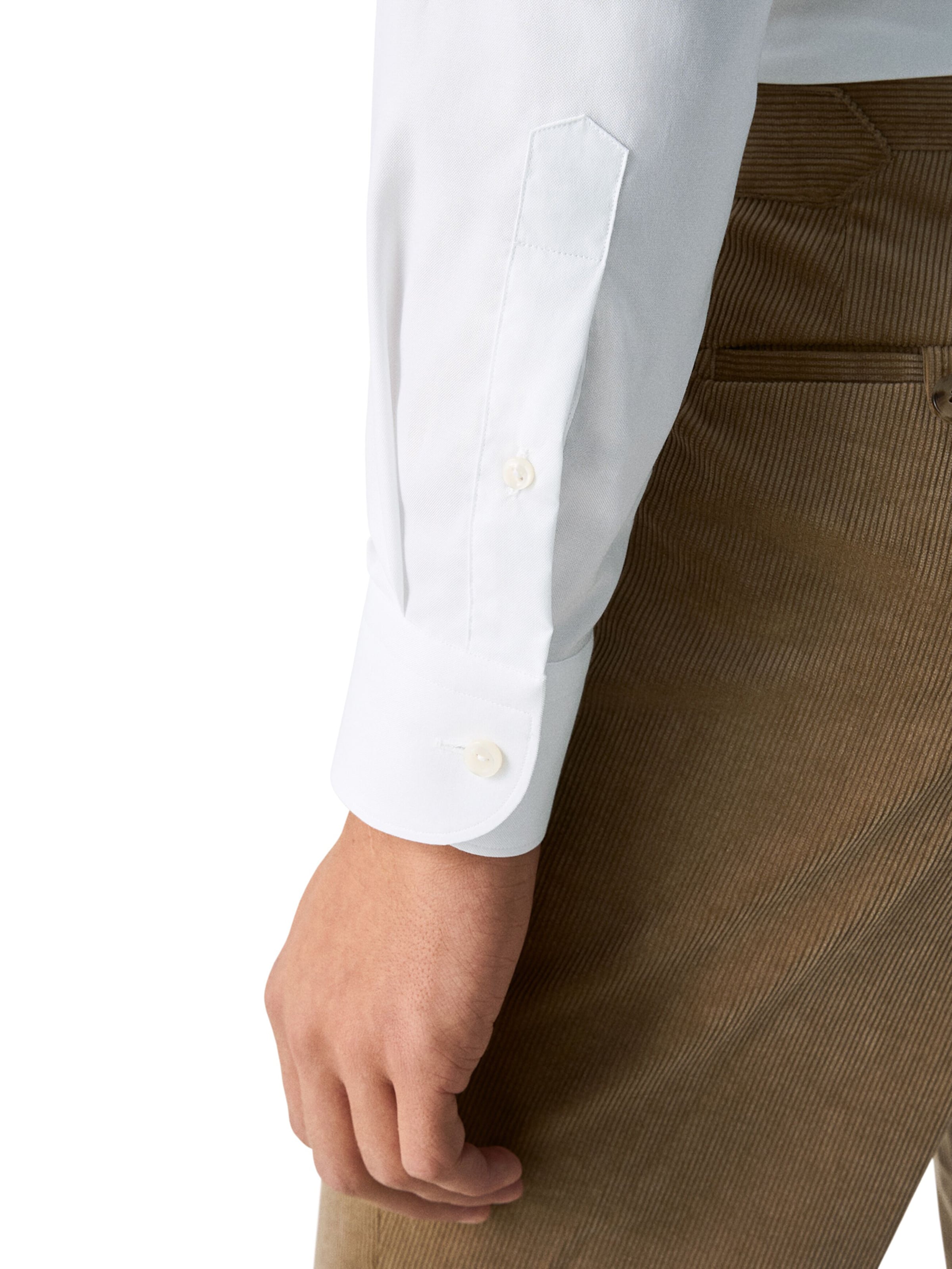 balta ETON Priglundantis modelis Dalykinio stiliaus marškiniai