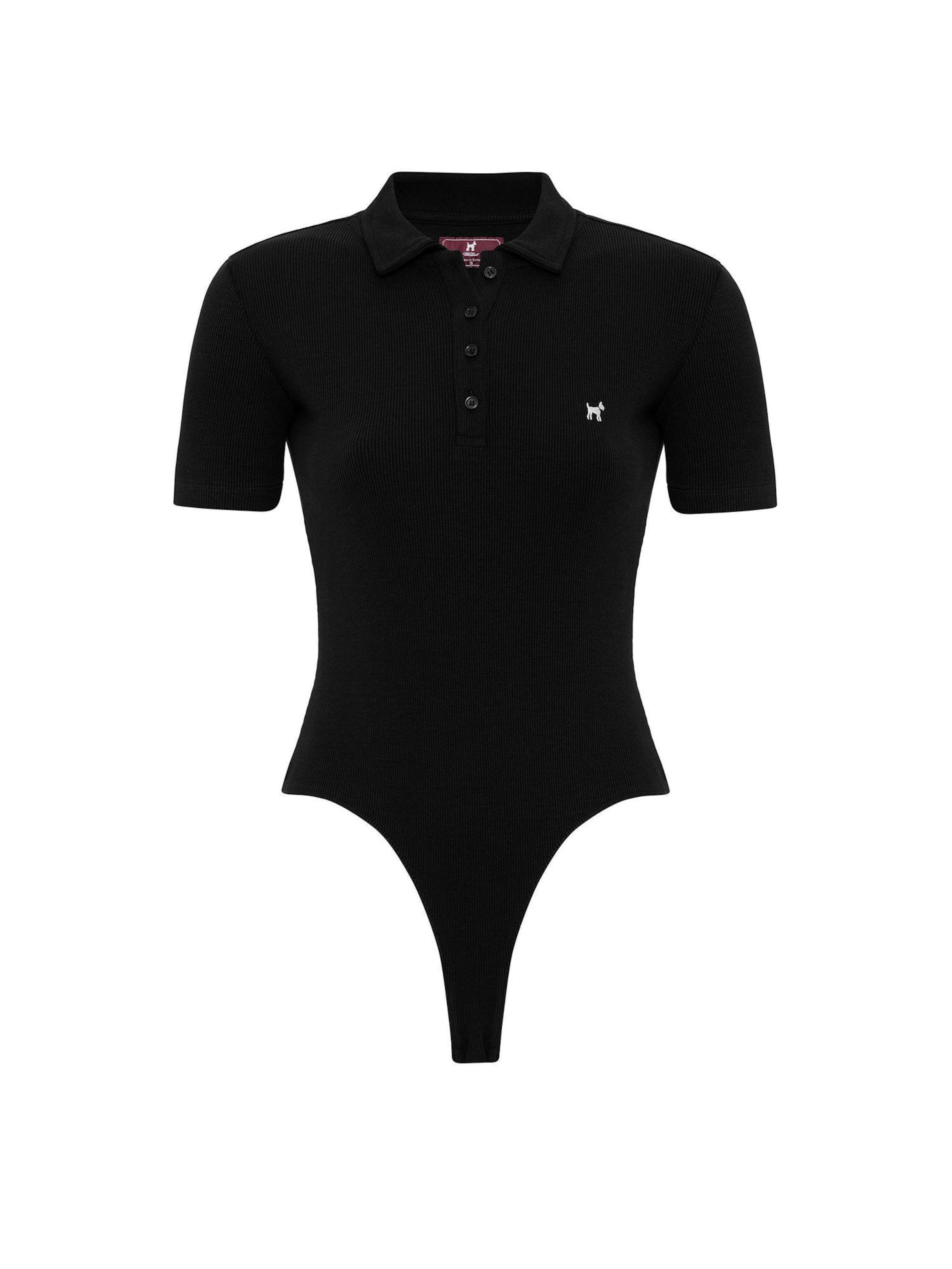 Shirtbody Williot en noir : devant