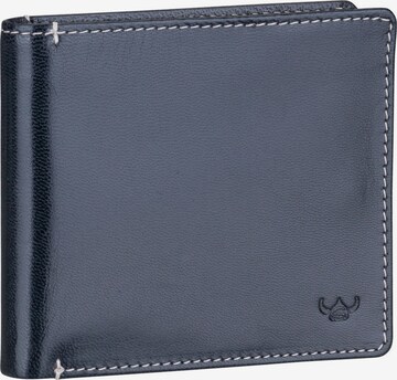 GOLDEN HEAD Wallet 'Bari' in Blue: front