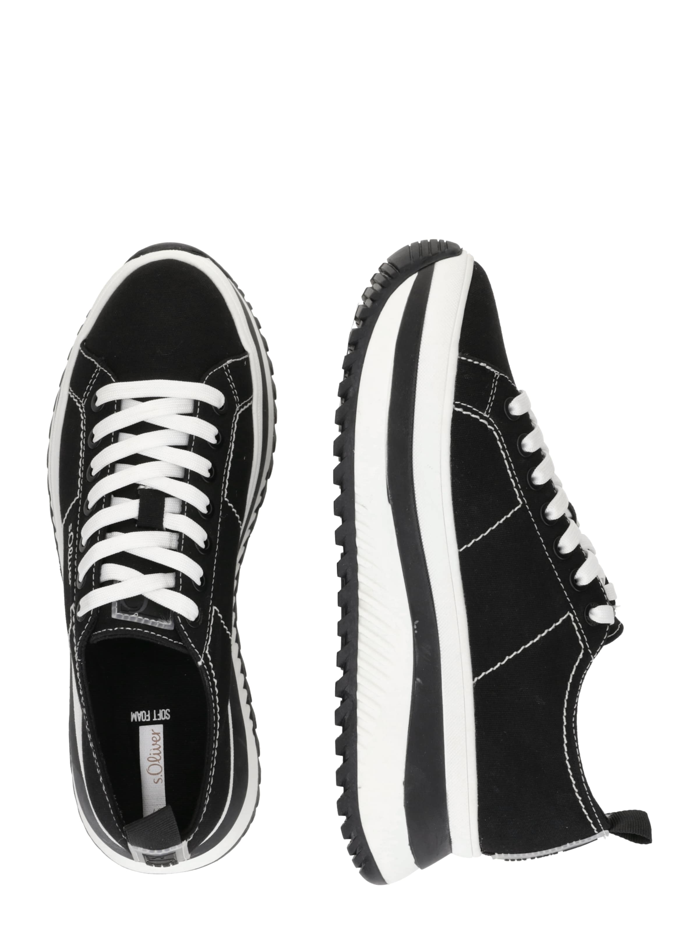 s.Oliver Platform trainers in Black