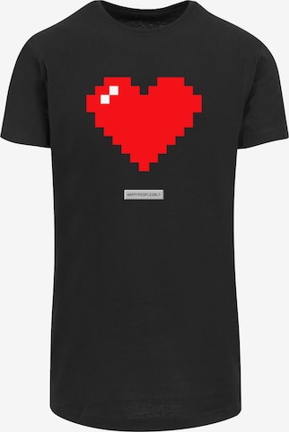 F4NT4STIC Shirt 'Happy People' in Black: front