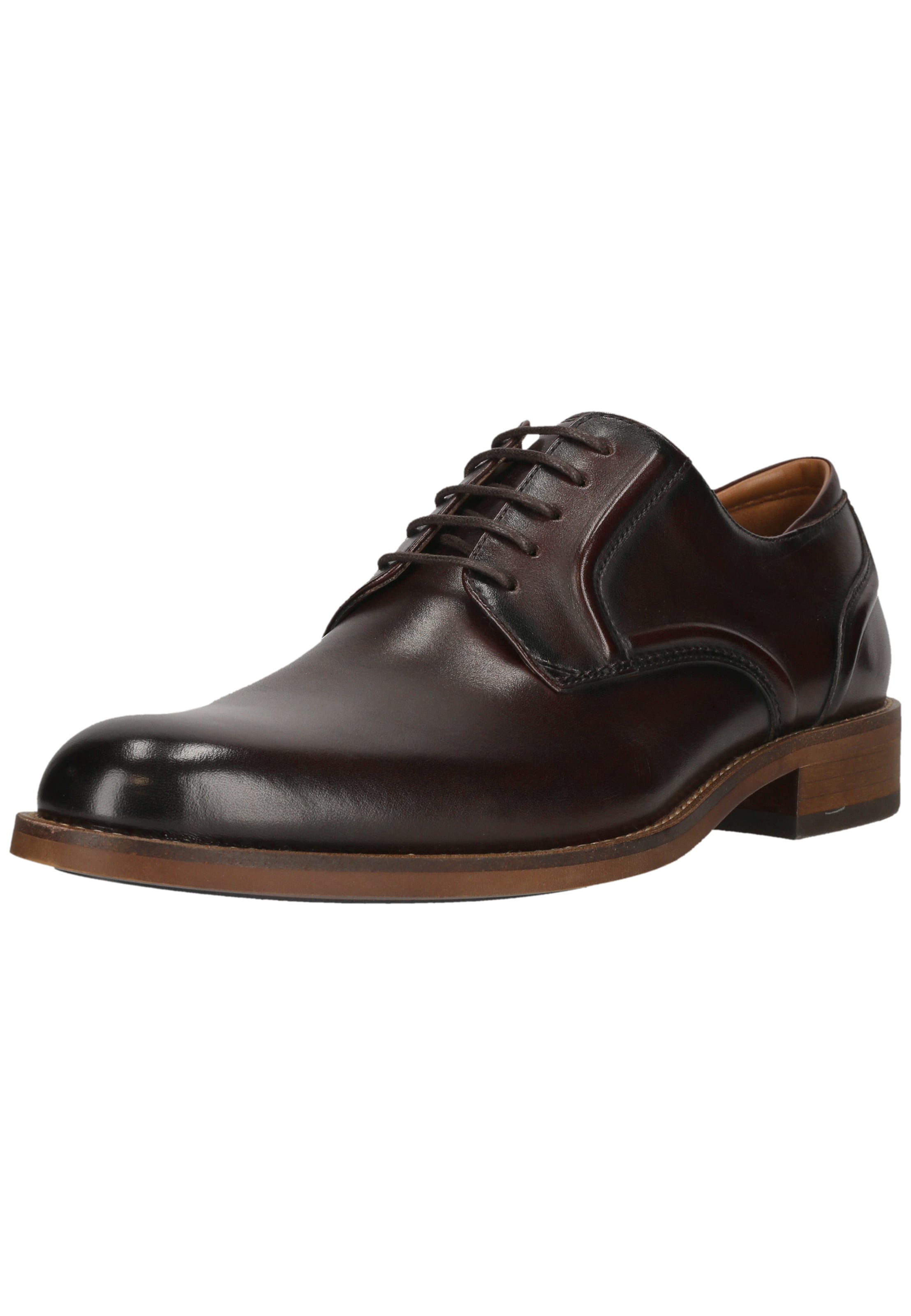 CLARKS Veterschoen 'CraftRemi Lace' in Bruin: voorkant