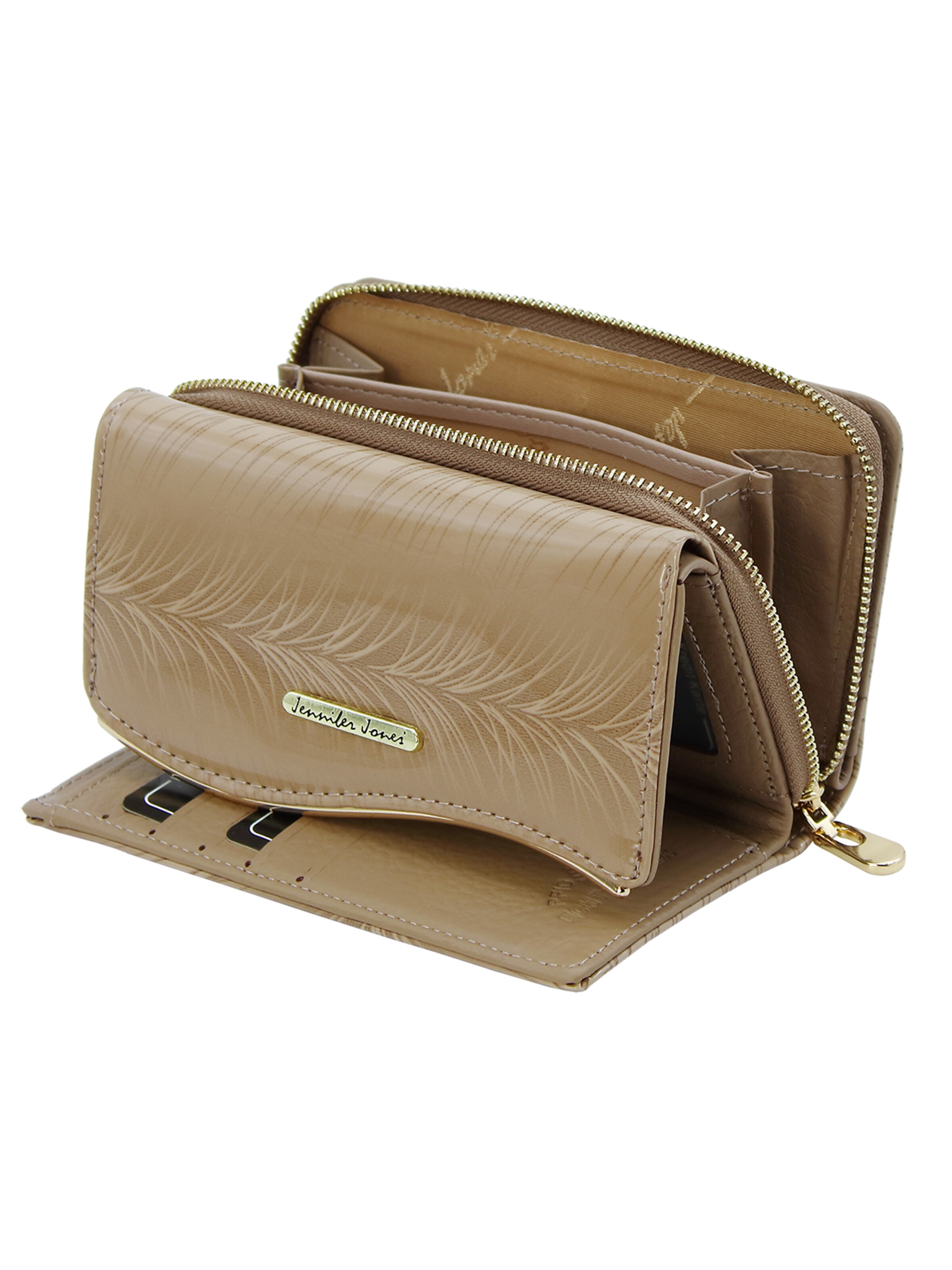Jennifer Jones Wallet in Beige