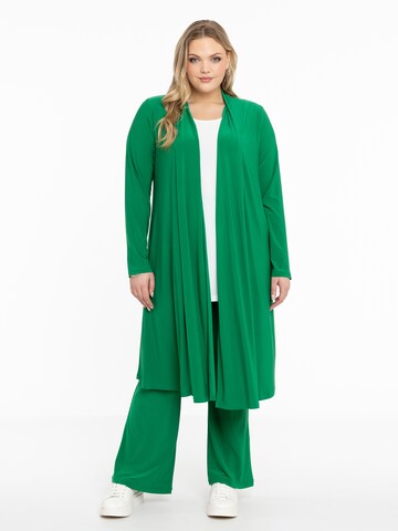 Bootcut Pantalon Yoek en vert