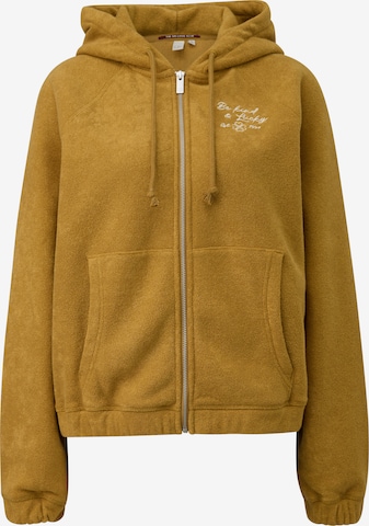 QS Sweatjacke in Gelb: Vorderseite