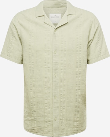 HOLLISTER Regular fit Button Up Shirt in Green: front