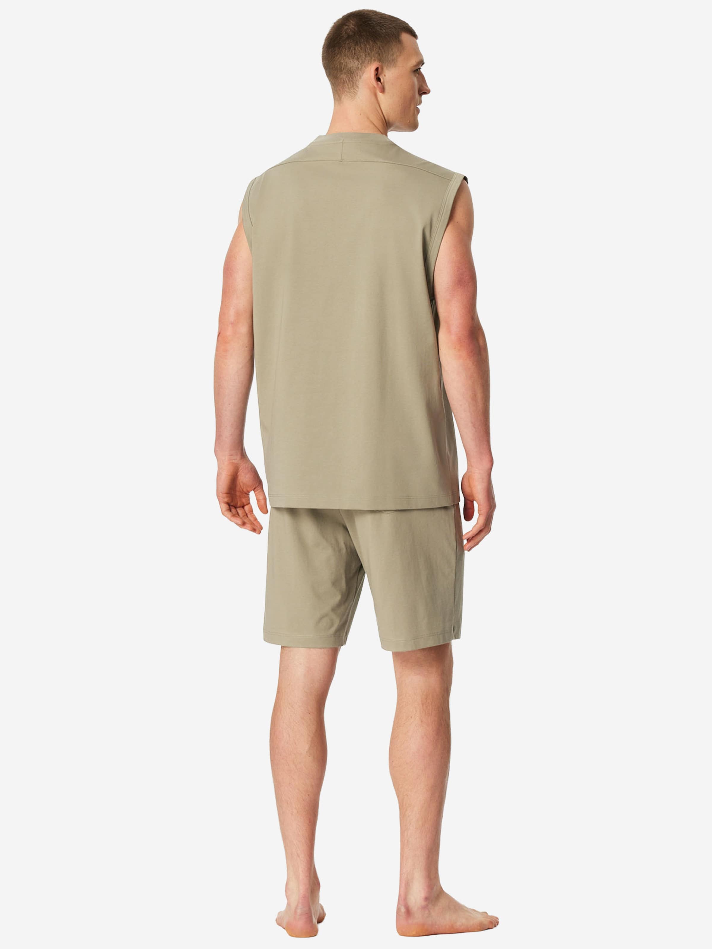 Pyjama long 'Modern' SCHIESSER en beige