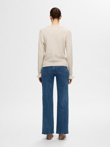 SELECTED FEMME Sweater 'SLFLULU' in Beige