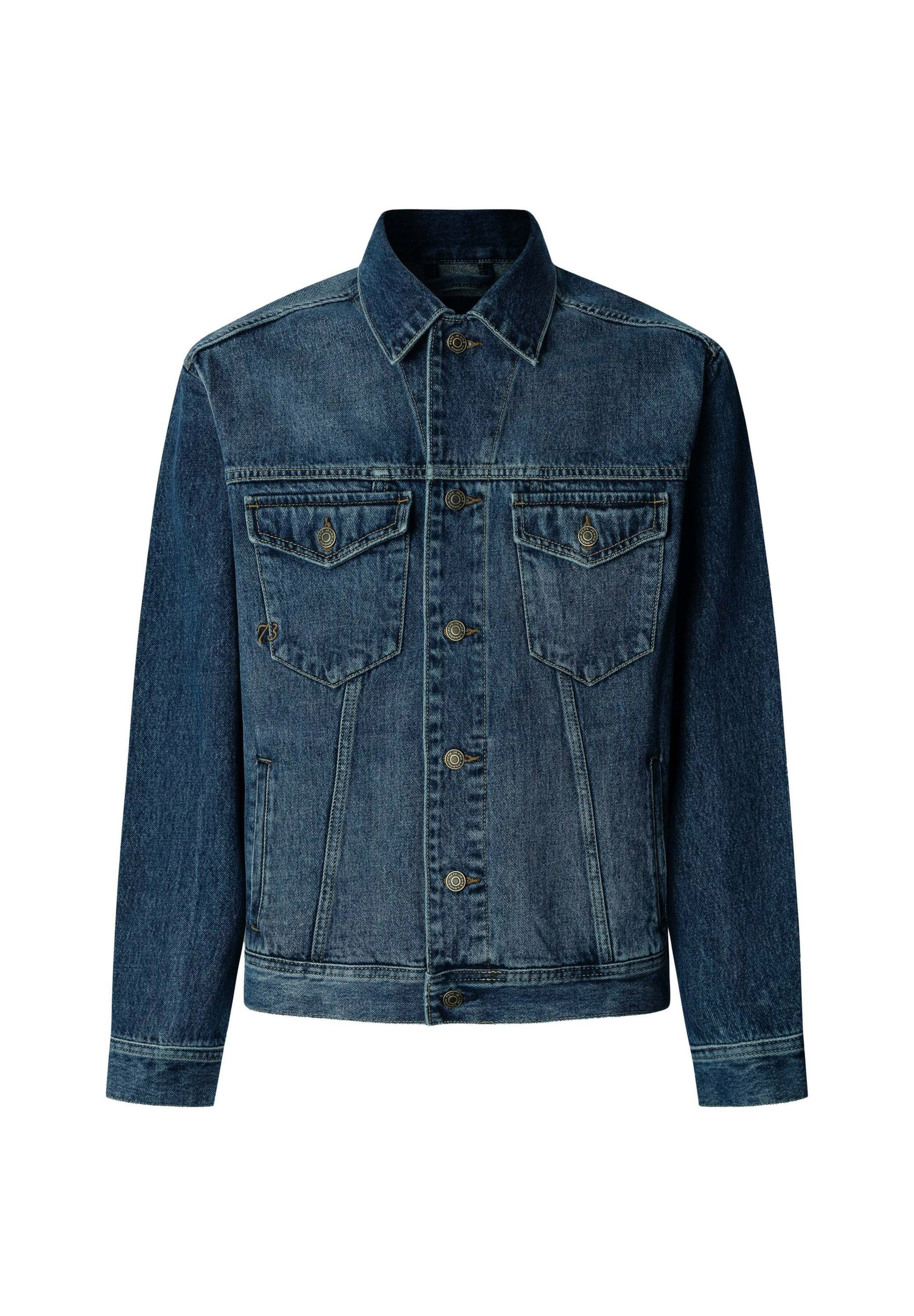 Pepe Jeans Chaqueta de entretiempo 'Albion Trucker' en L en azul oscuro, Vista del producto