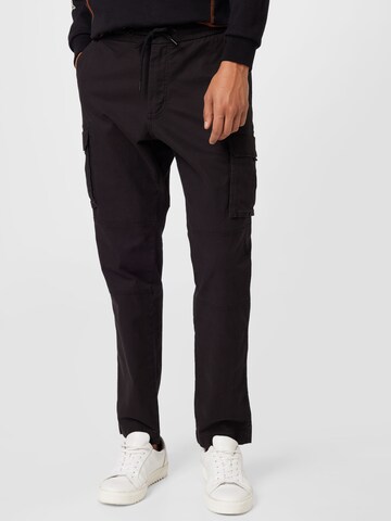 s.Oliver - Loosefit Pantalón en negro: frente