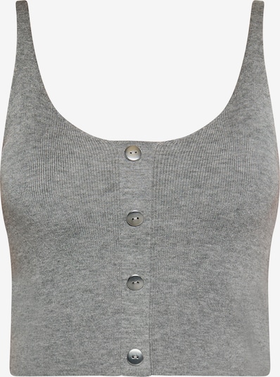 Megzta palaidinė be rankovių iš NAEMI, spalva – margai pilka, Prekių apžvalga