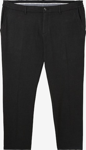 TOM TAILOR Men + - Slimfit Calças chino em preto: frente