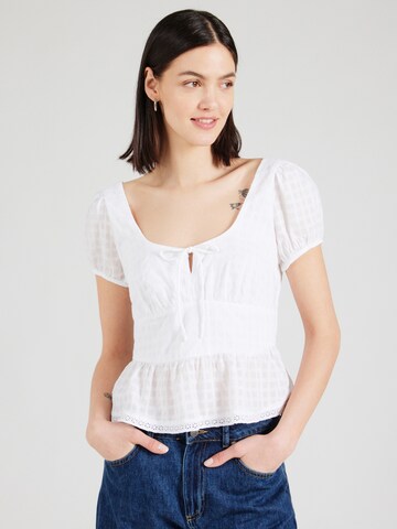 HOLLISTERBluza - bijela boja: prednji dio