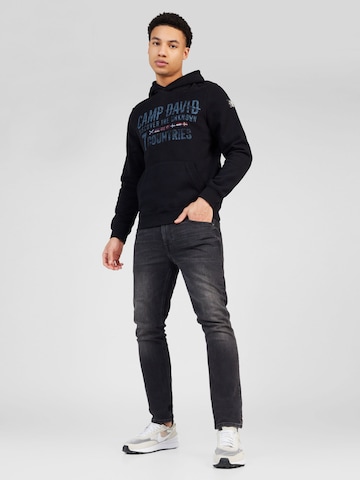 CAMP DAVID Sweatshirt in Schwarz