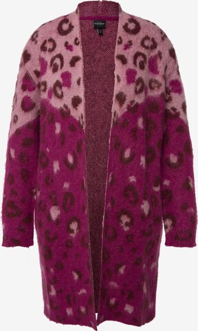 Cardigan Ulla Popken en rose : devant