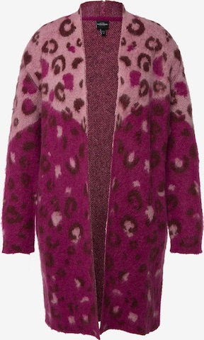 Ulla Popken Knit Cardigan in Pink: front