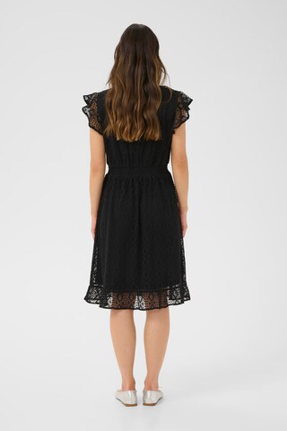 Cream Jurk 'Danika' in Zwart