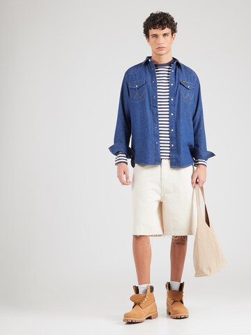 WRANGLER Regularny krój Koszula w kolorze niebieski