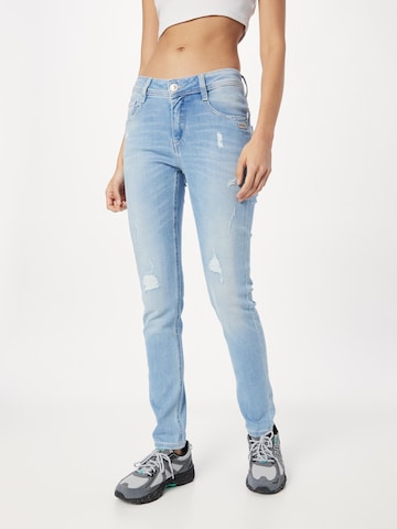 Gang Slimfit Jeans 'Amelie' in Blauw: voorkant