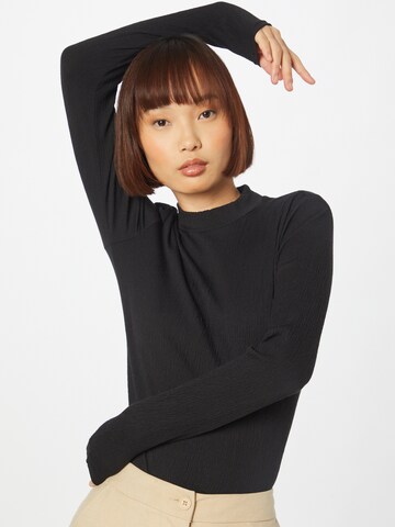 Another Label Shirt 'Chigaya' in Black: front