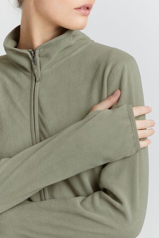 Oxmo Fleece jas 'Rikka' in Groen