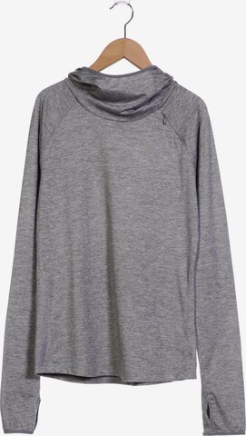 NIKE Sweatshirt & Zip-Up Hoodie in S in Grey: front