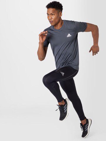 ADIDAS SPORTSWEAR Skinny Sportbroek 'Saturday Long ' in Zwart