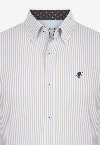 DENIM CULTURE Regular fit Button Up Shirt 'Francis' in Beige
