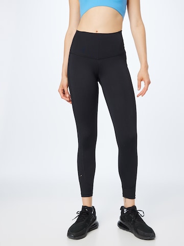 NIKE Skinny Sports trousers in Black: front