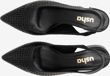 Usha Pumps in Black