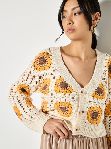 Apricot Knitted costume cardigan ' ' in Grey