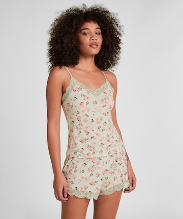 Hunkemöller Pyjama 'Nana' in Groen: voorkant