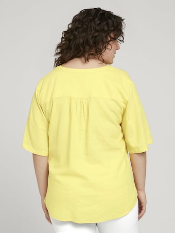 Camicia da donna di Tom Tailor Women + in giallo