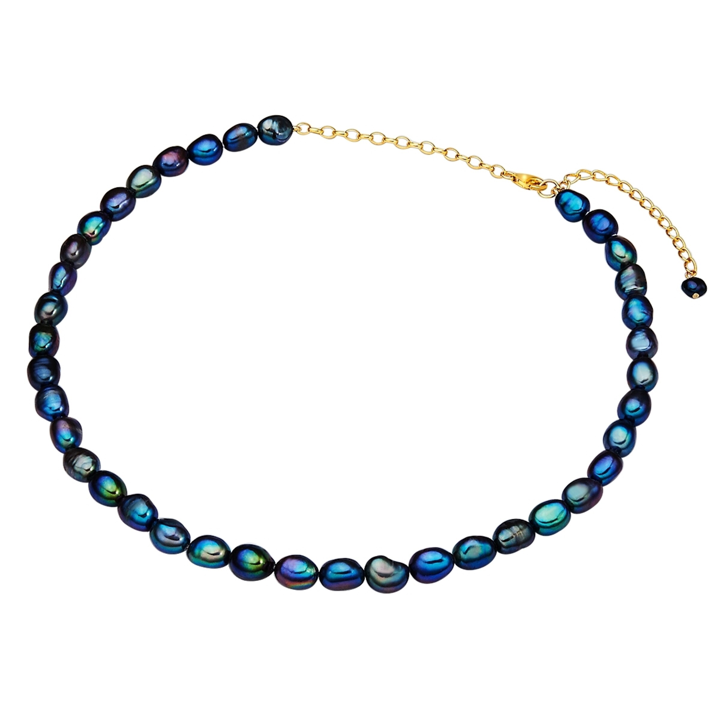 Valero Pearls Ketting in Blauw: voorkant