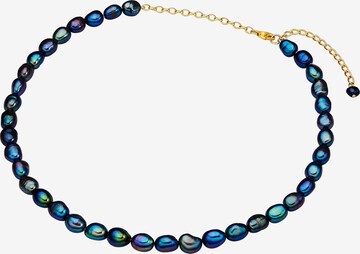 Valero Pearls Necklace in Blue: front