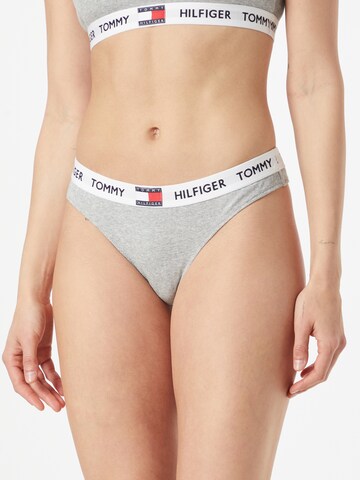 Tommy Hilfiger Underwear Thong in Grey: front