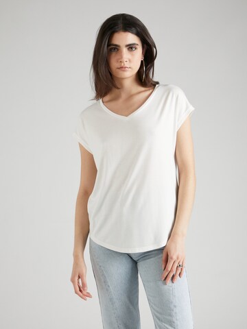 T-shirt QS en beige : devant