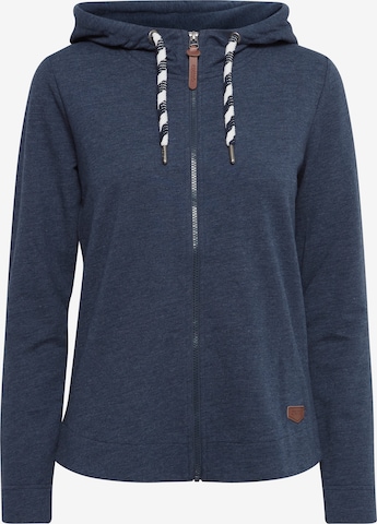 Oxmo Zip-Up Hoodie 'WANDA' in Blue: front