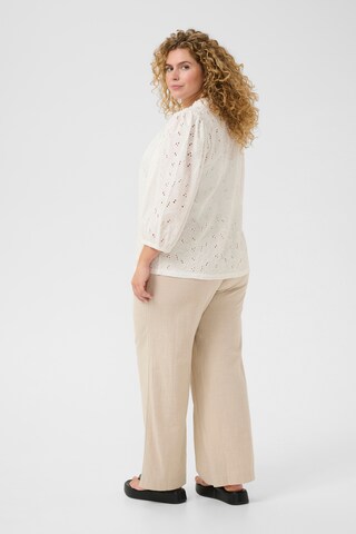 KAFFE CURVE Blouse 'Tenna' in Wit