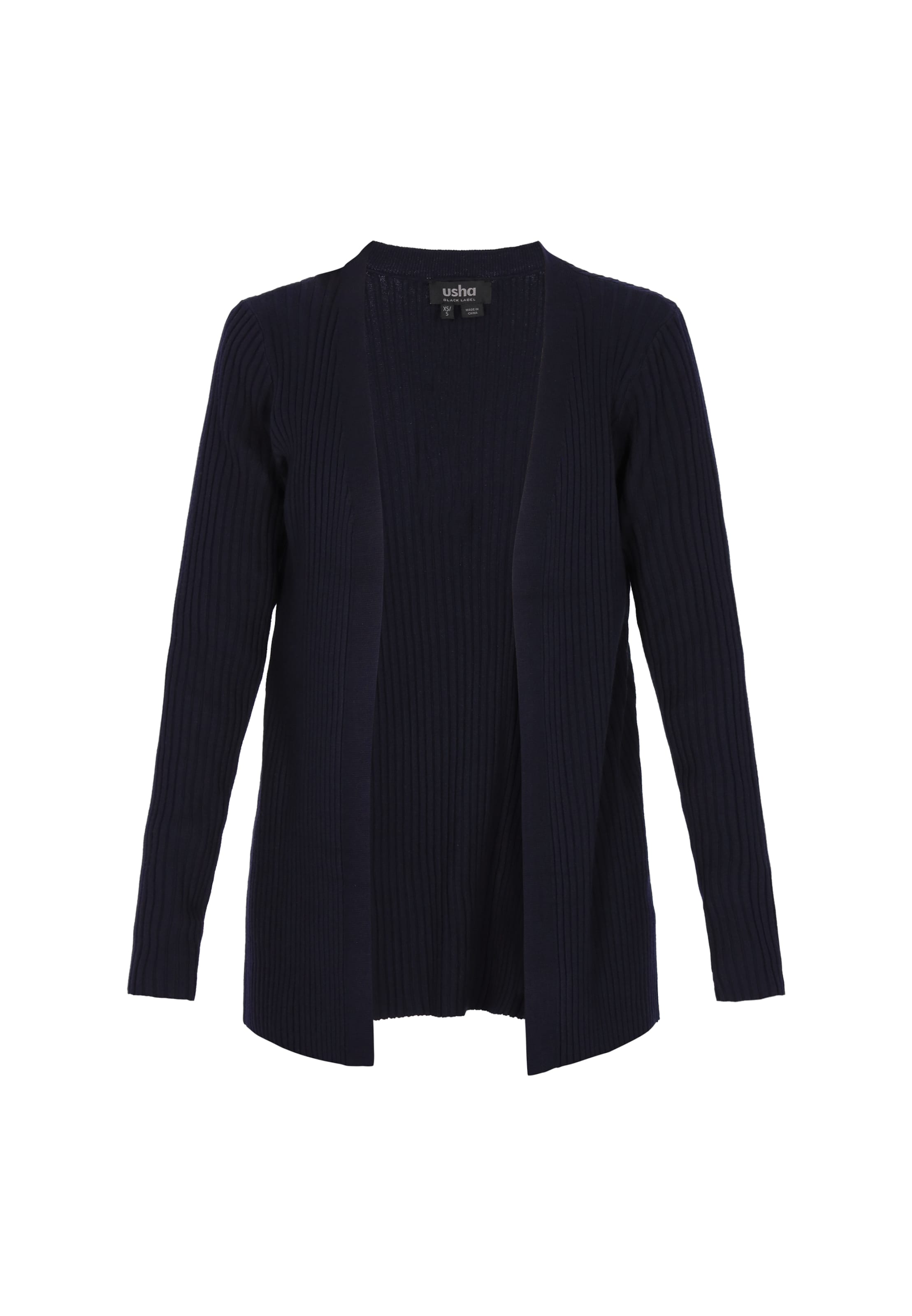 usha BLACK LABEL Gebreid vest in Blauw: voorkant