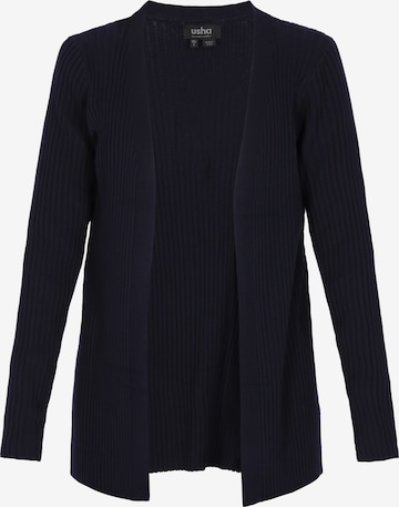 usha BLACK LABEL Gebreid vest in Blauw: voorkant