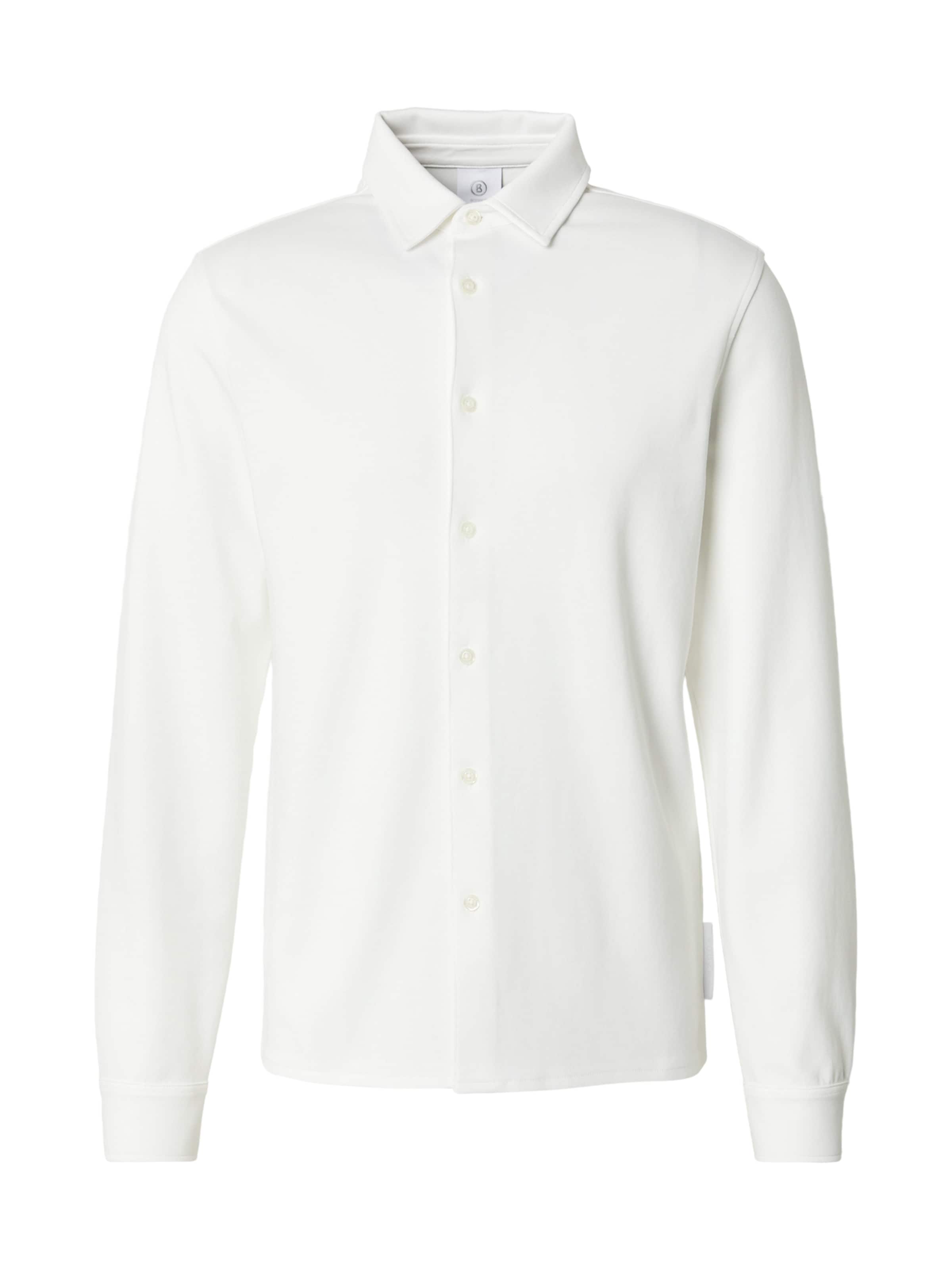 BOGNER Regular fit Button Up Shirt 'FRANZ-11' in White: front