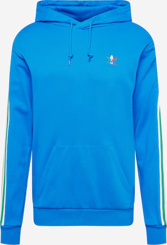 ADIDAS ORIGINALS Sweatshirt '3-Stripes' in Blau: predná strana