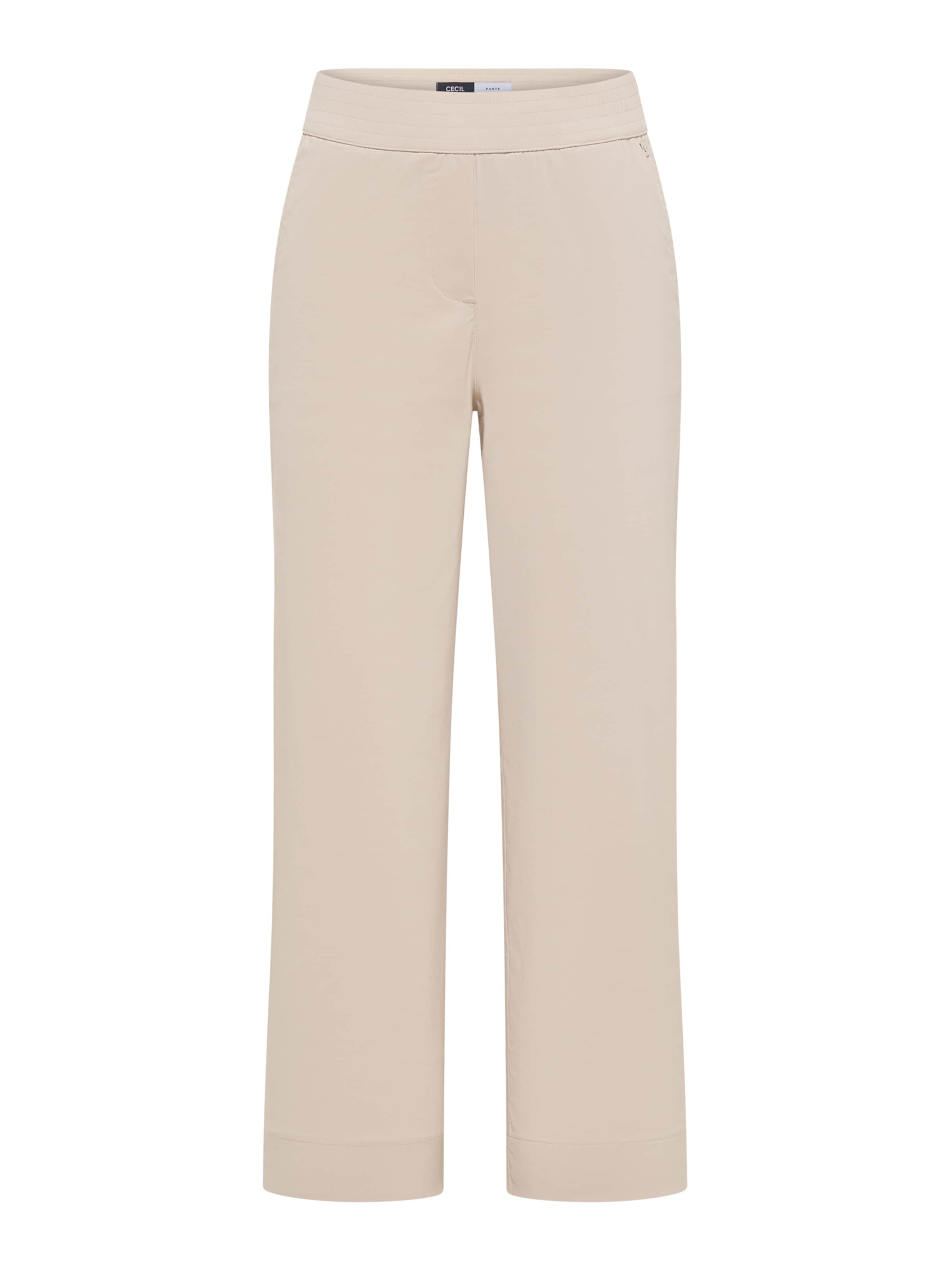 CECIL Wide leg Pants 'Neele' in Beige: front