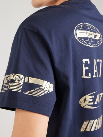 Tricou de la EA7 Emporio Armani pe albastru