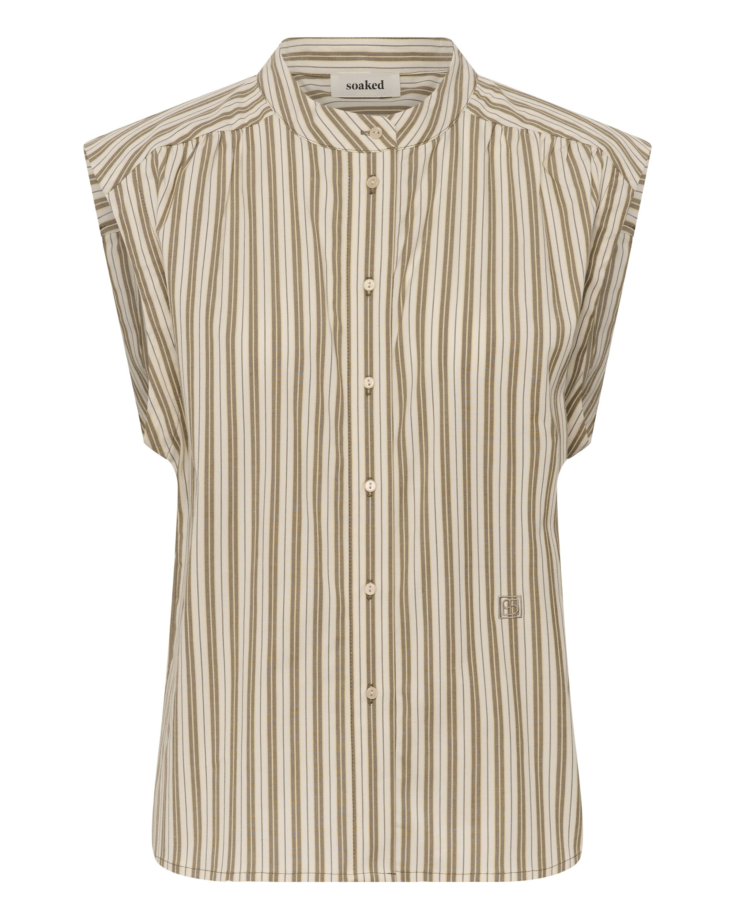 SOAKED IN LUXURY Bluse 'SLBlanca' in Grün: Vorderseite