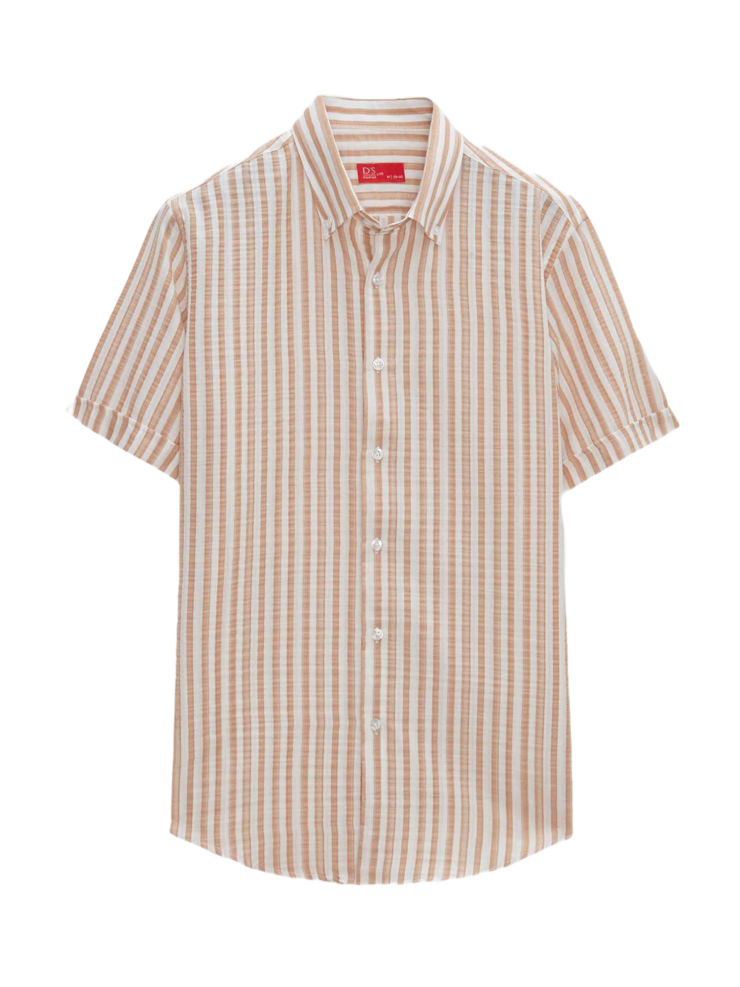 D’S Damat Overhemd in Beige: voorkant