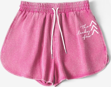 Pantalon GORHEY en rose : devant